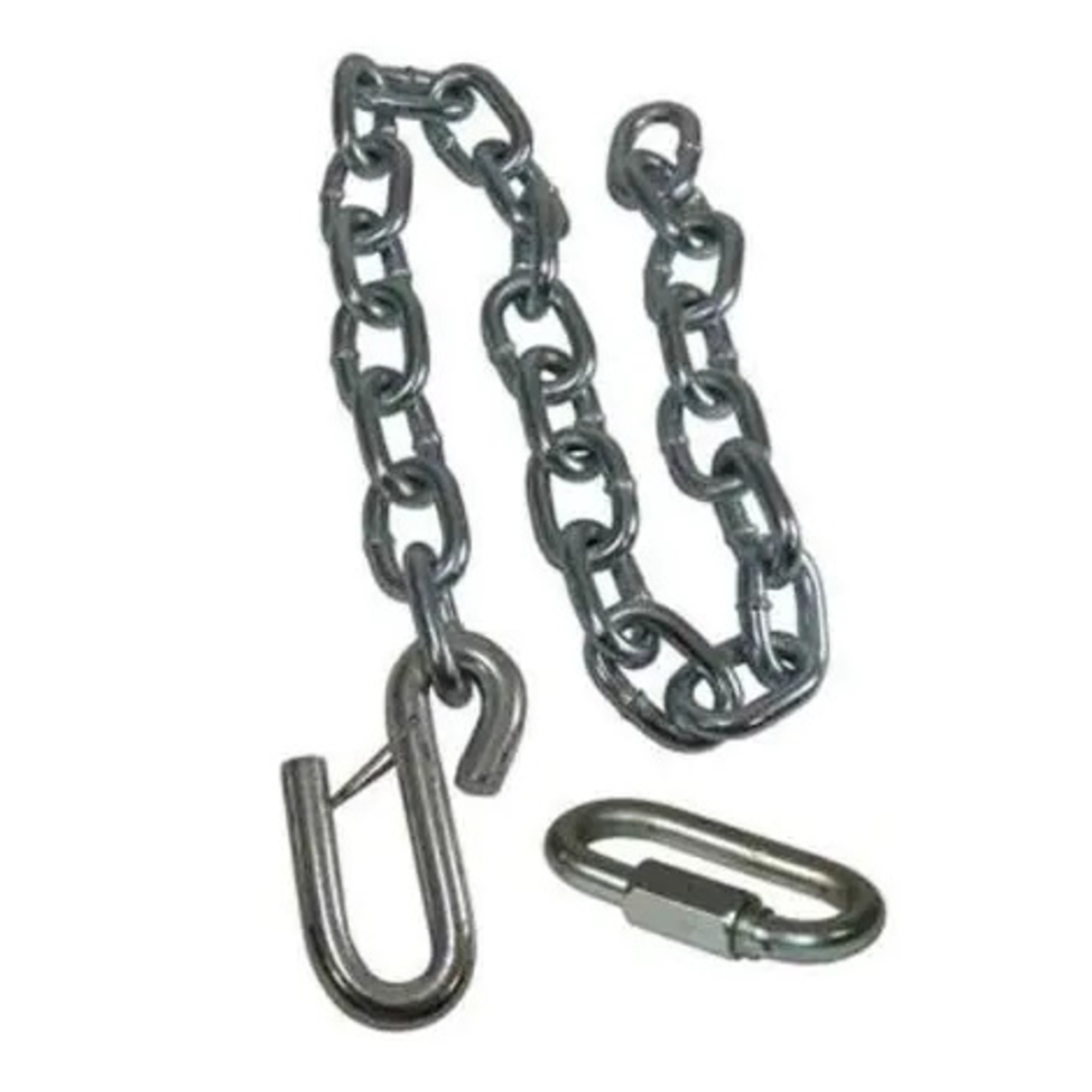 Rigid Hitch Boat Trailer Bow Chain — 3/16in. x 24in., Zinc Plated, 2,000 Lb. Capacity, Quick Link Included, Model# BC-250